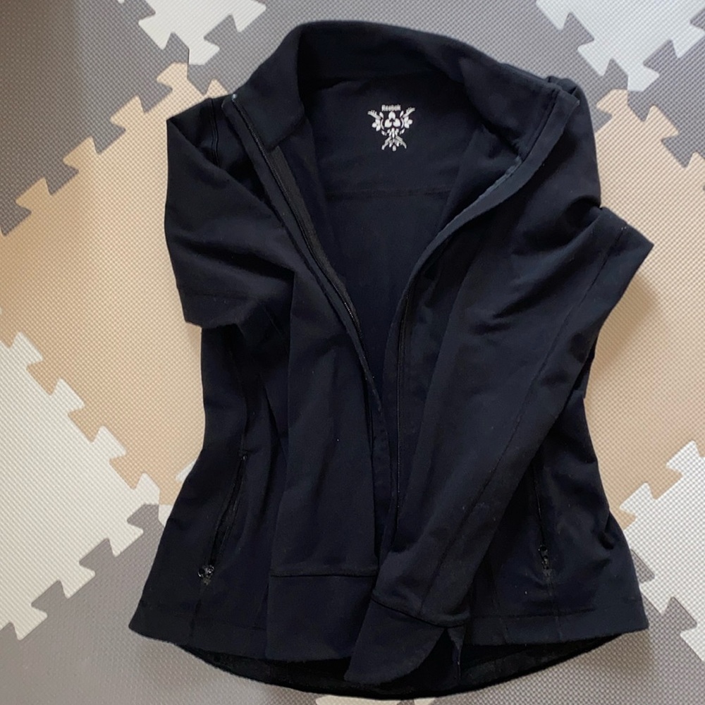 Black Reebok zip up